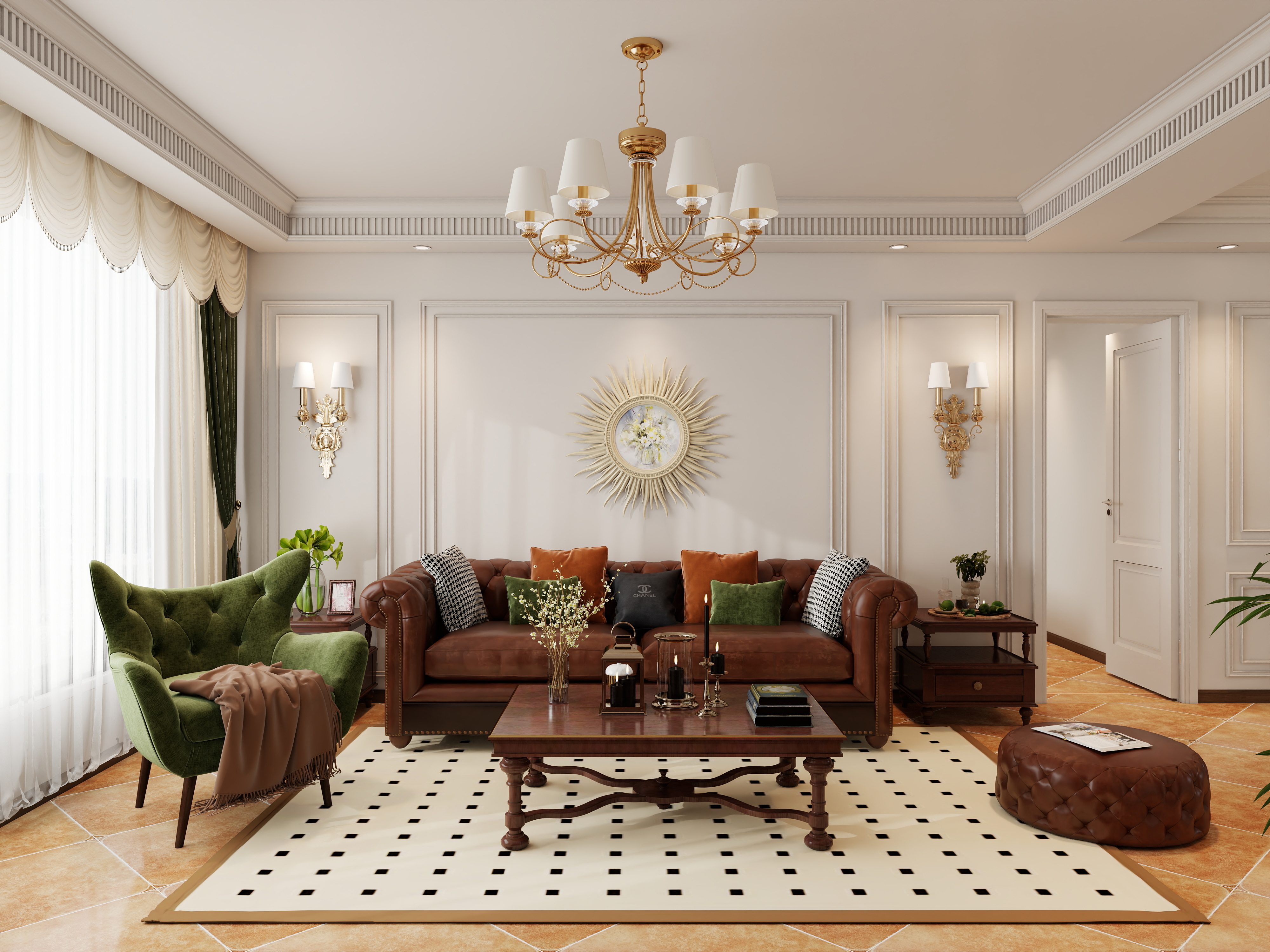 设计师杨杨yy-睿公馆136平3-2-502美式复古-改卫生间-装修设计方案