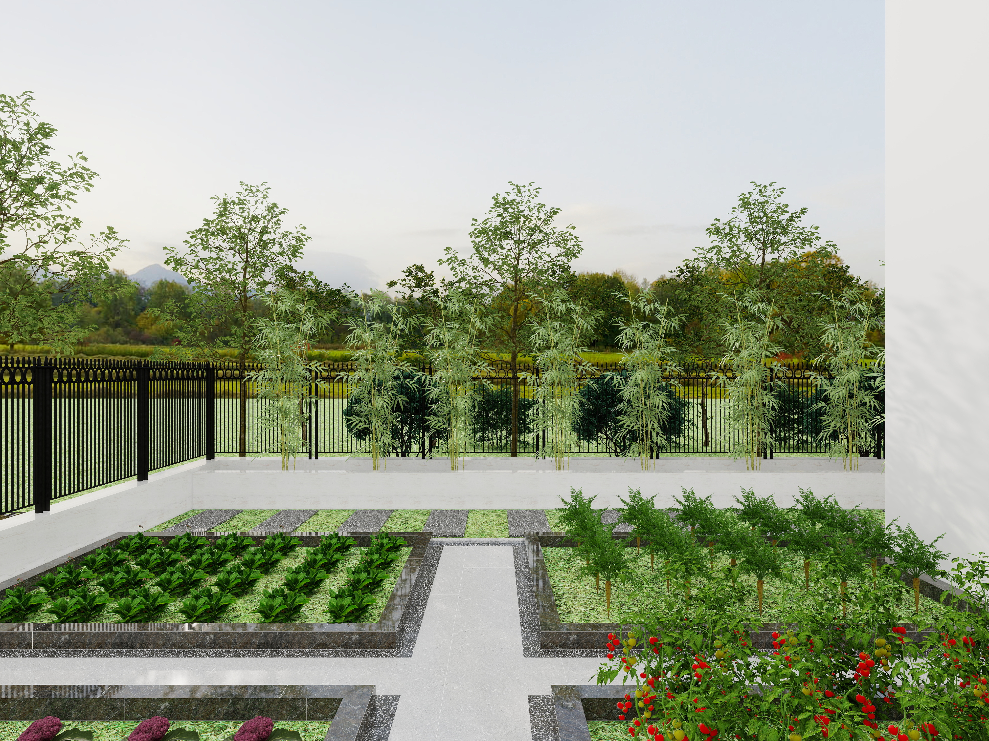 刘志丰-东方御园 院子装修效果图