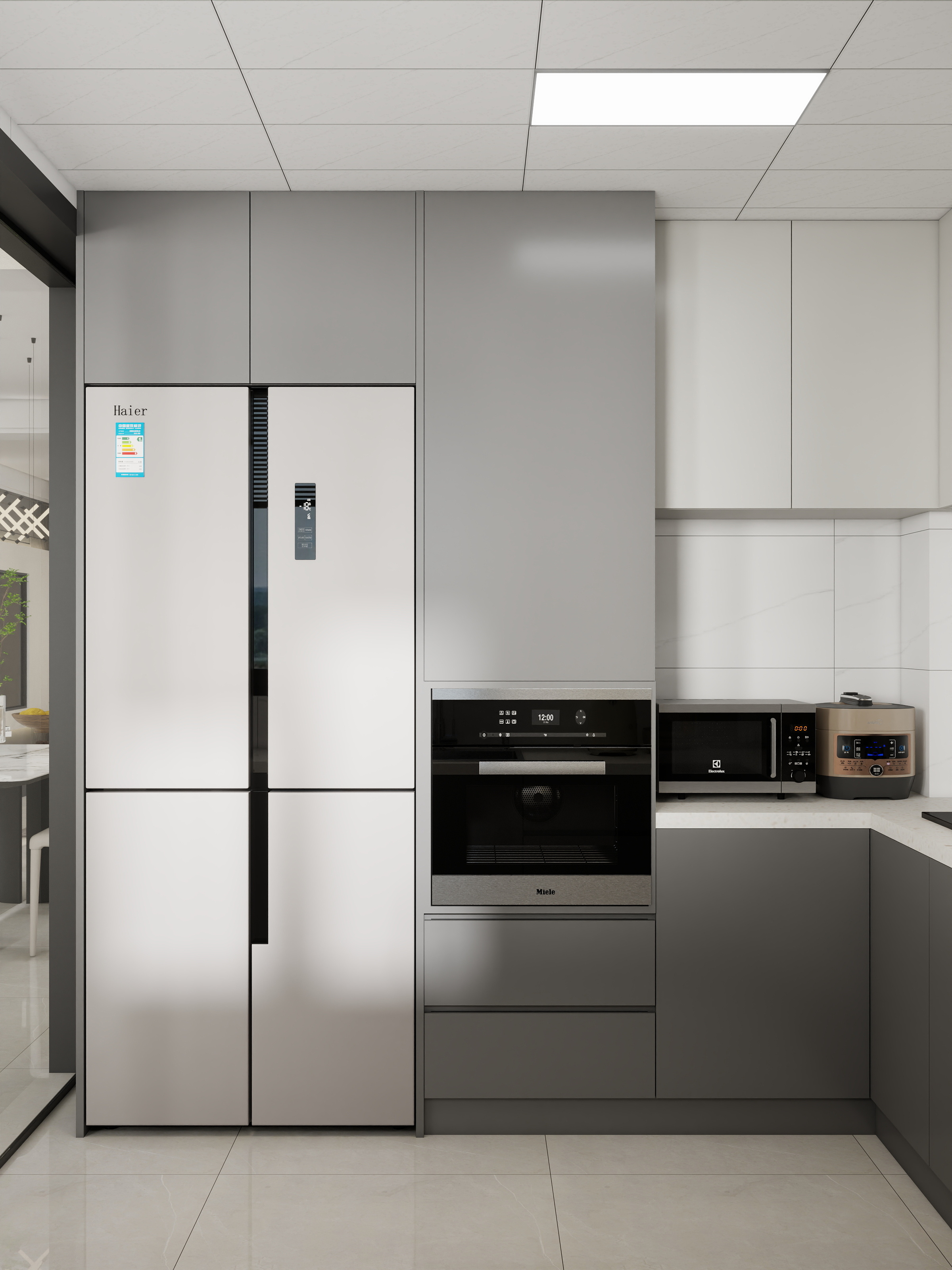 李青越-137平方现代简约三居室装修效果图