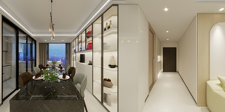 铭冠设计-钧泰碧水馨城130㎡4室-装修设计方案