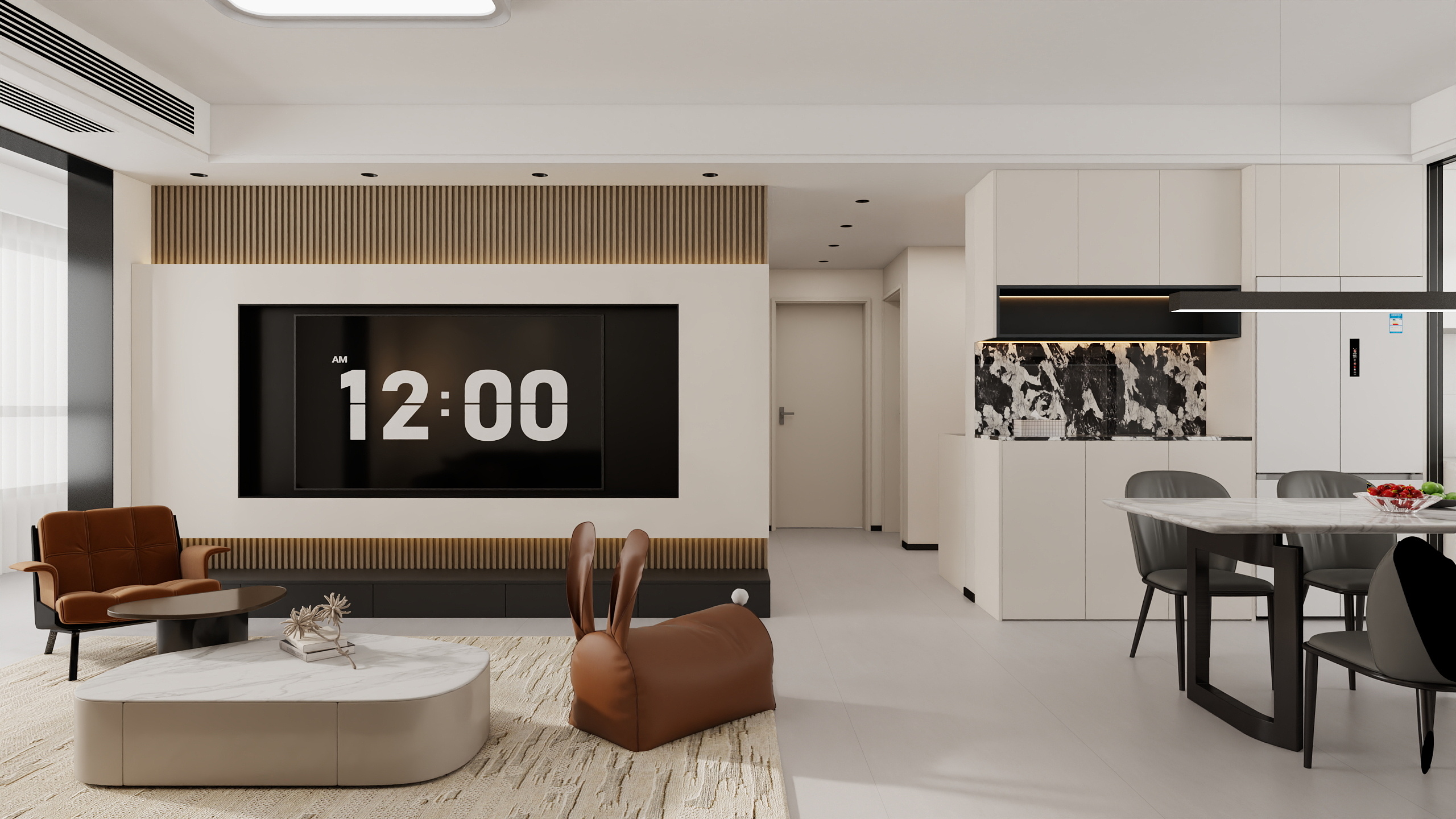 DP视觉表现-时代锦宸丨意式四室-装修设计方案