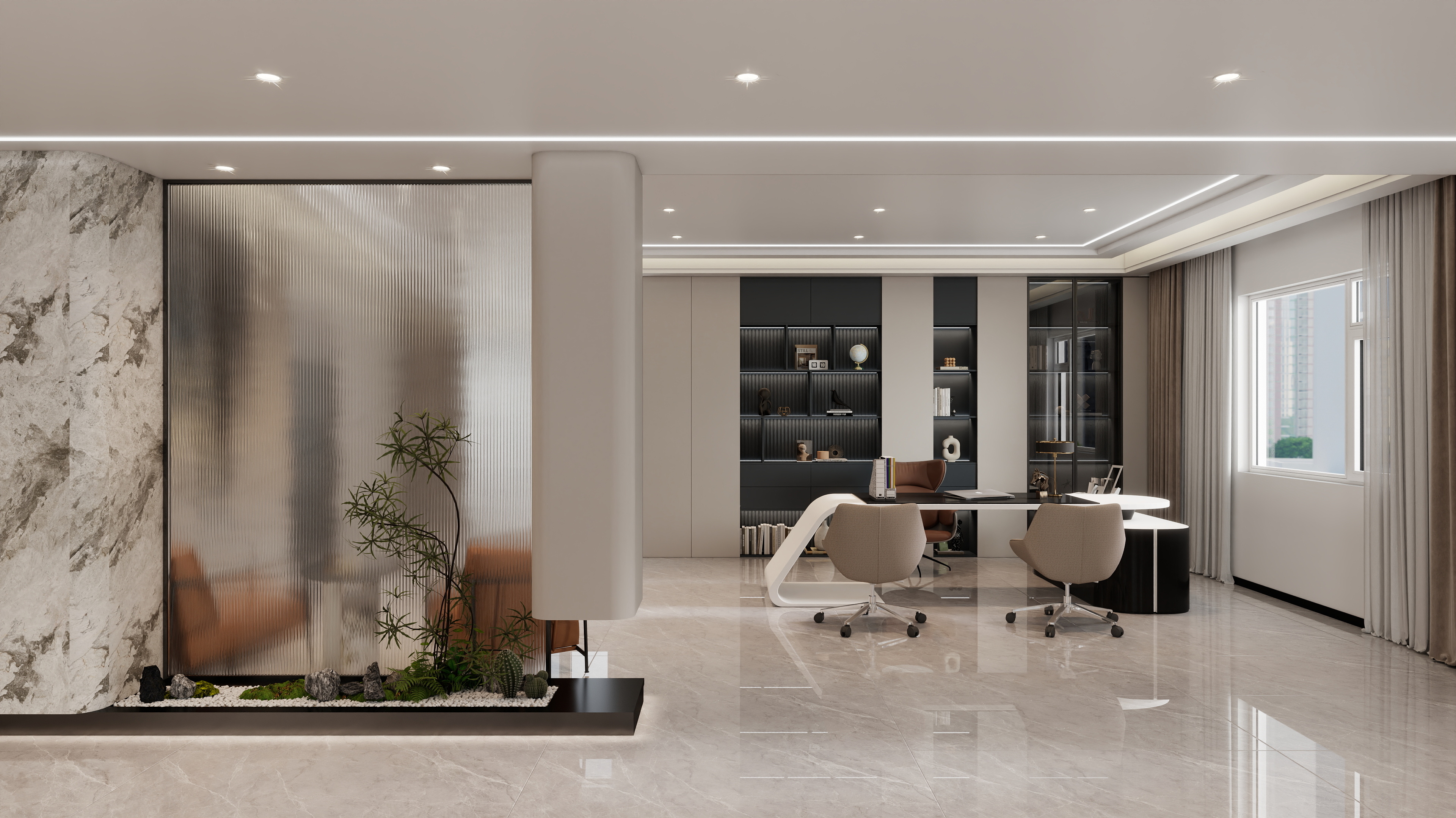 飞天小女警喵喵喵喵-达兴铝业办公室改造最终-装修设计方案