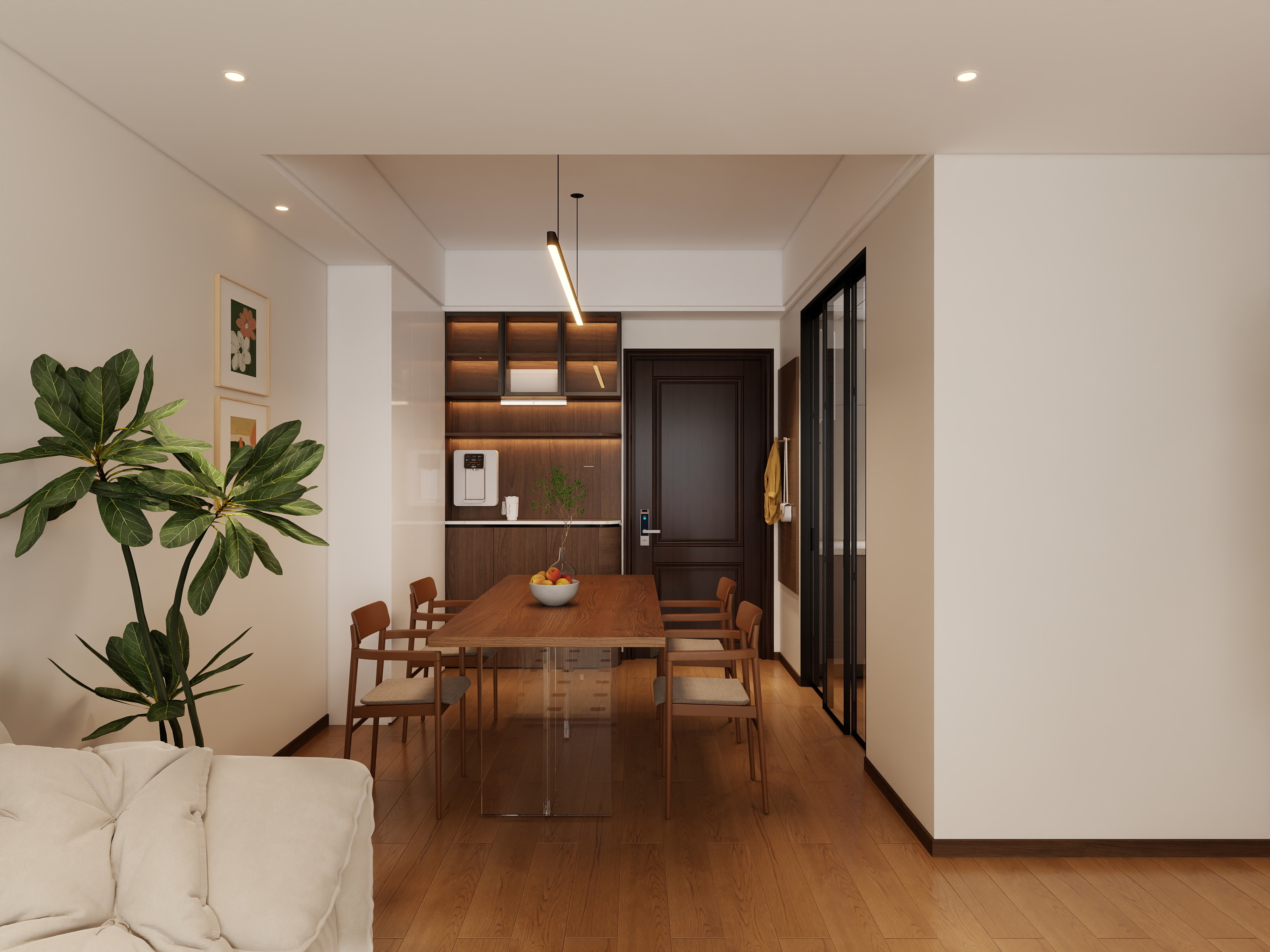 设计师千可-原木风格98㎡3室2厅2卫T-装修设计方案