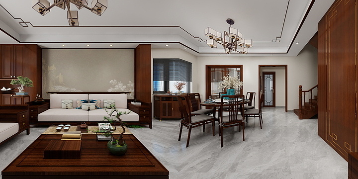 兰子Cool-清水湾公馆A户型  新中式-装修设计方案