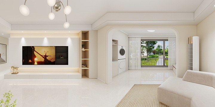 I效果图I.-觅物-极简奶油风-装修设计方案