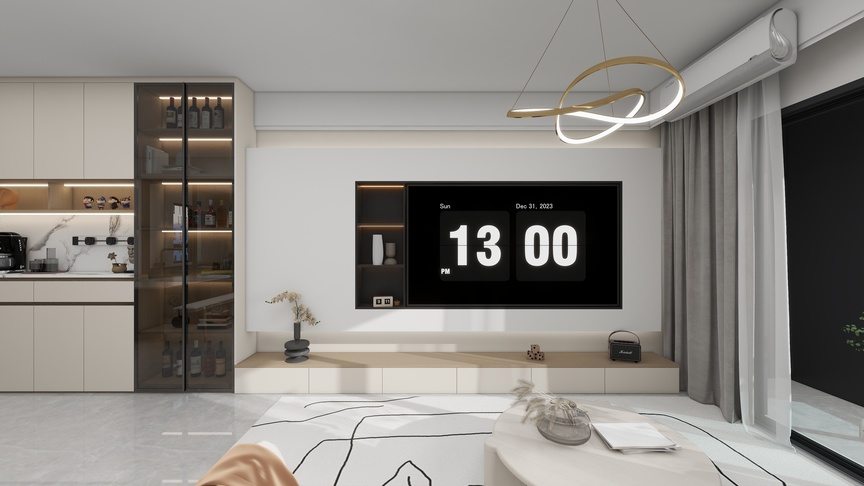 广州全屋定制设计师朱兴-国贸学原02户型|104m²装修效果图