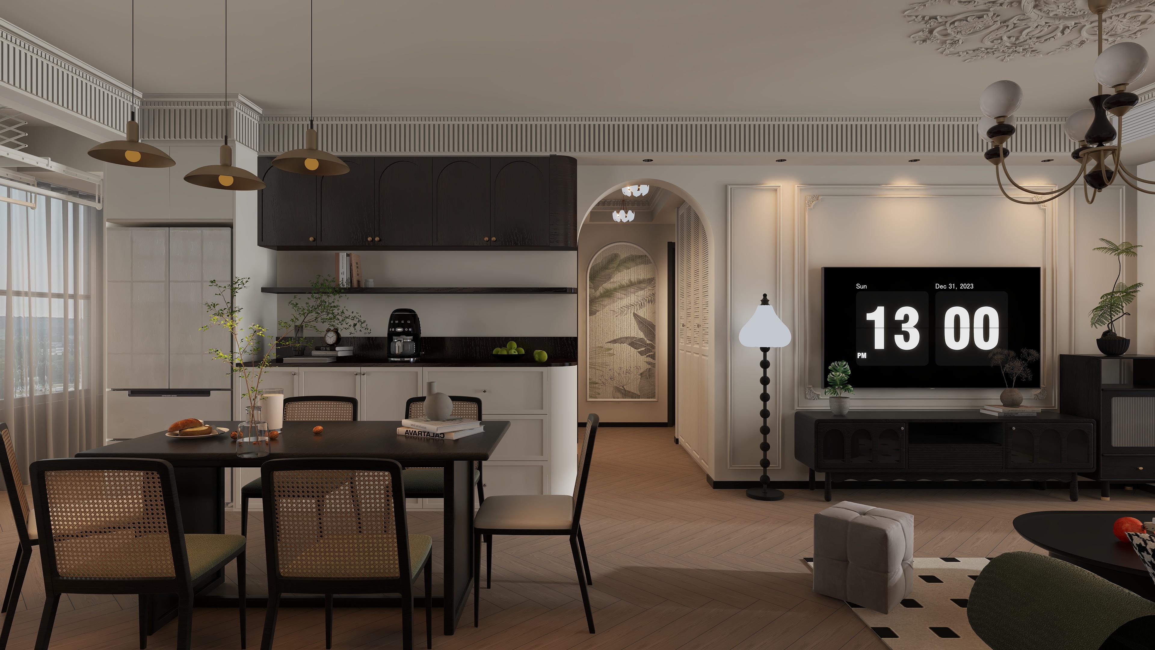 一墨行空-122㎡3室-装修设计方案