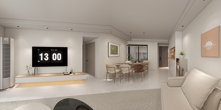 山水装饰汉中-龙岗家园-装修设计方案