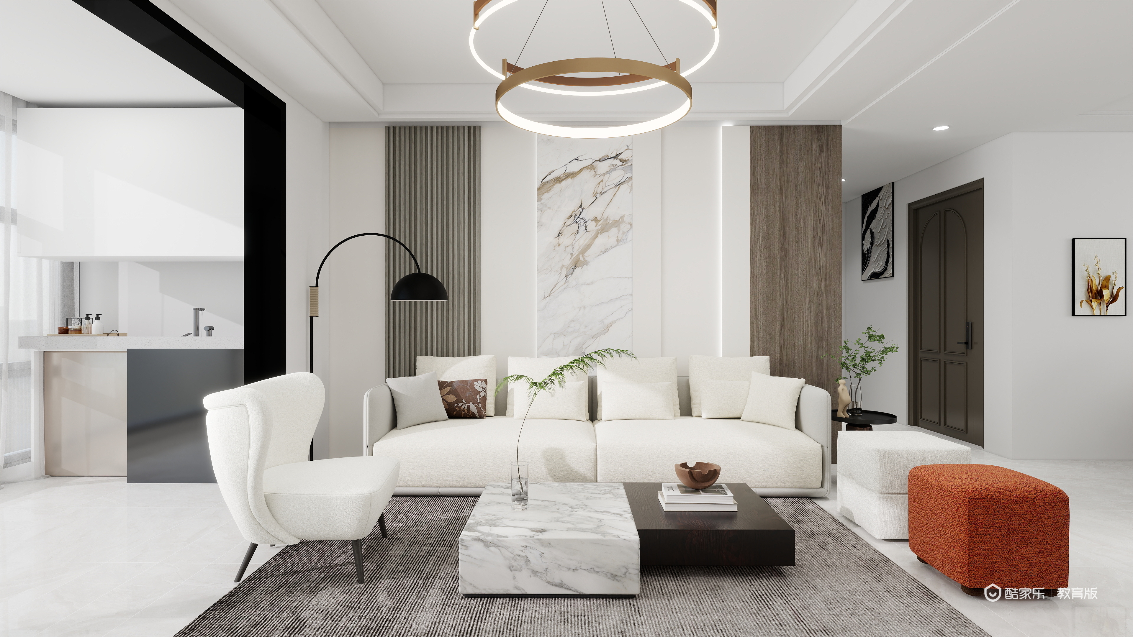 赵歆怡-自建房117㎡3室装修效果图