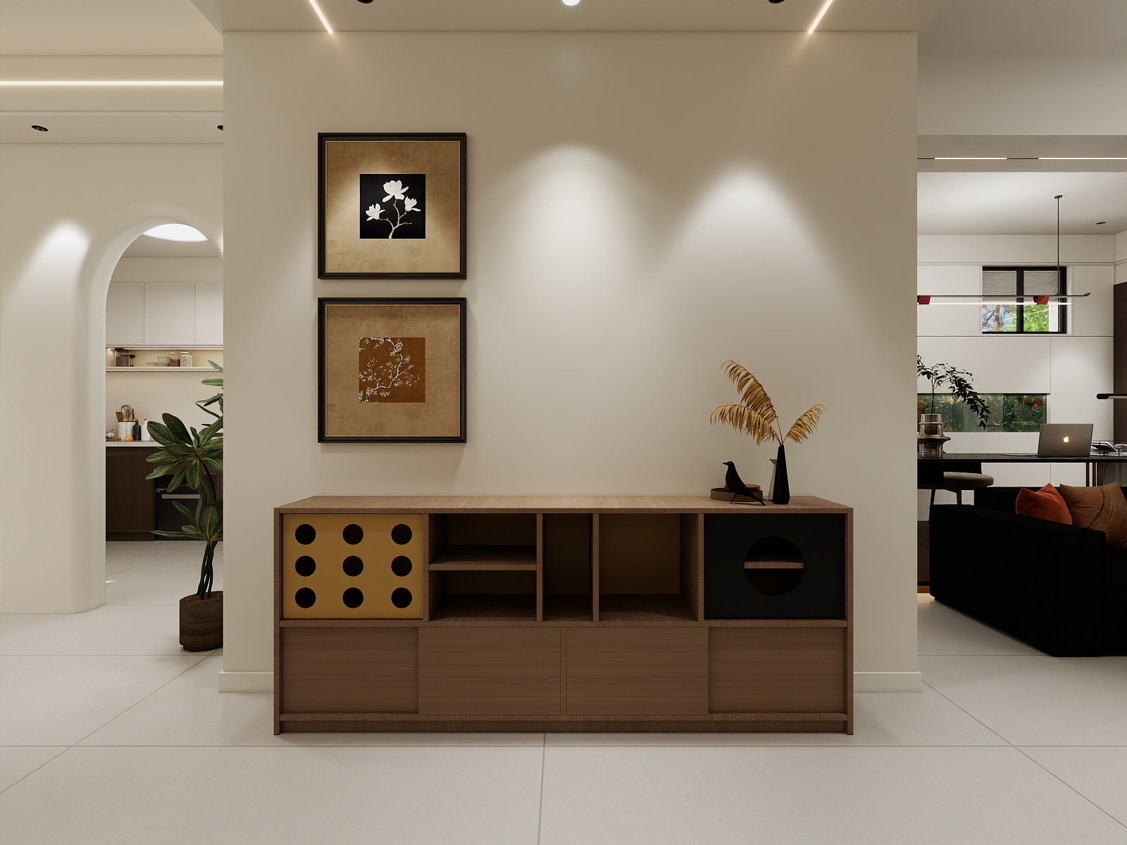 10拾柒-田园144㎡1室装修效果图