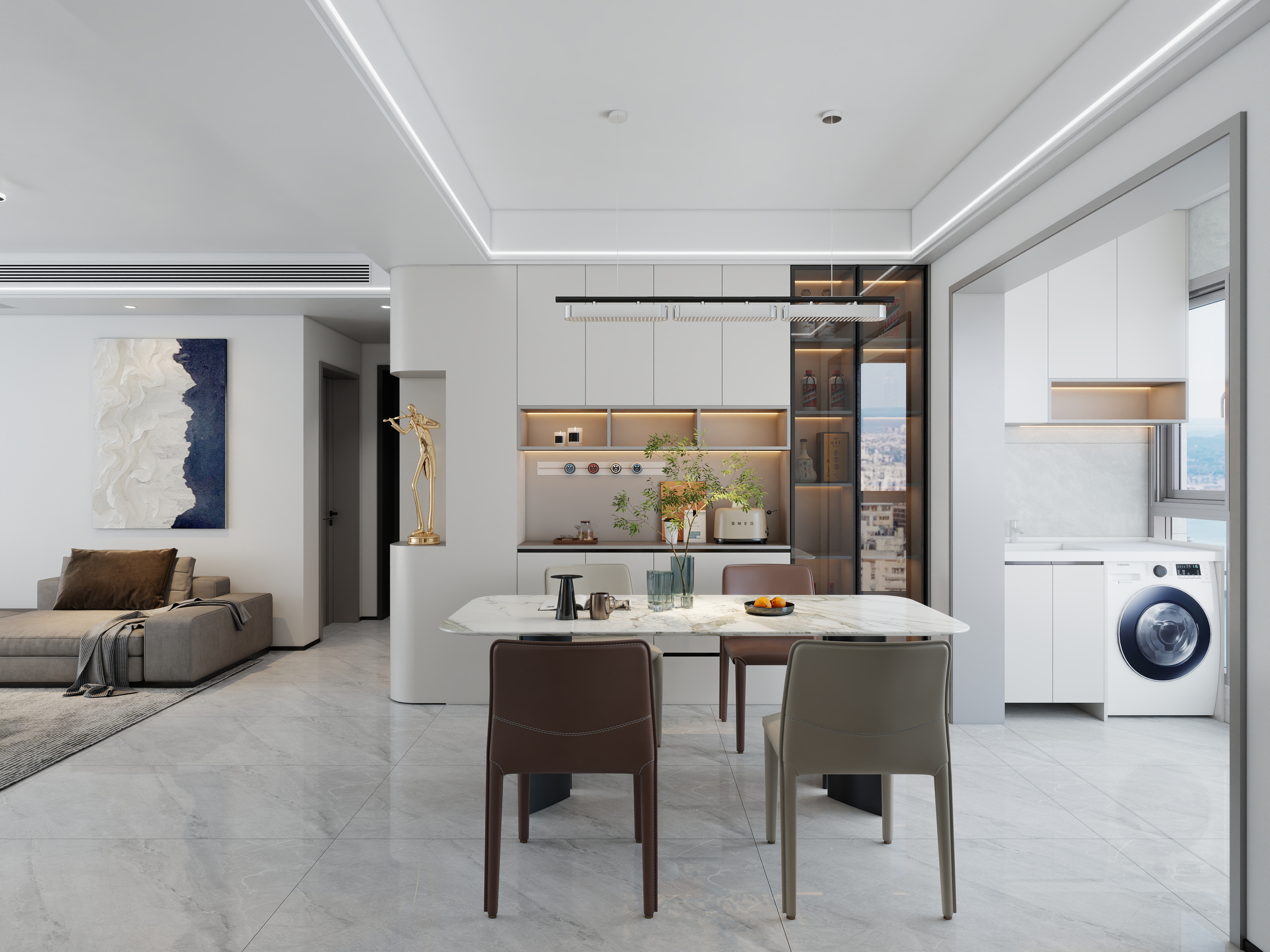 设计师千可-清华园王总-现代简约风-装修设计方案