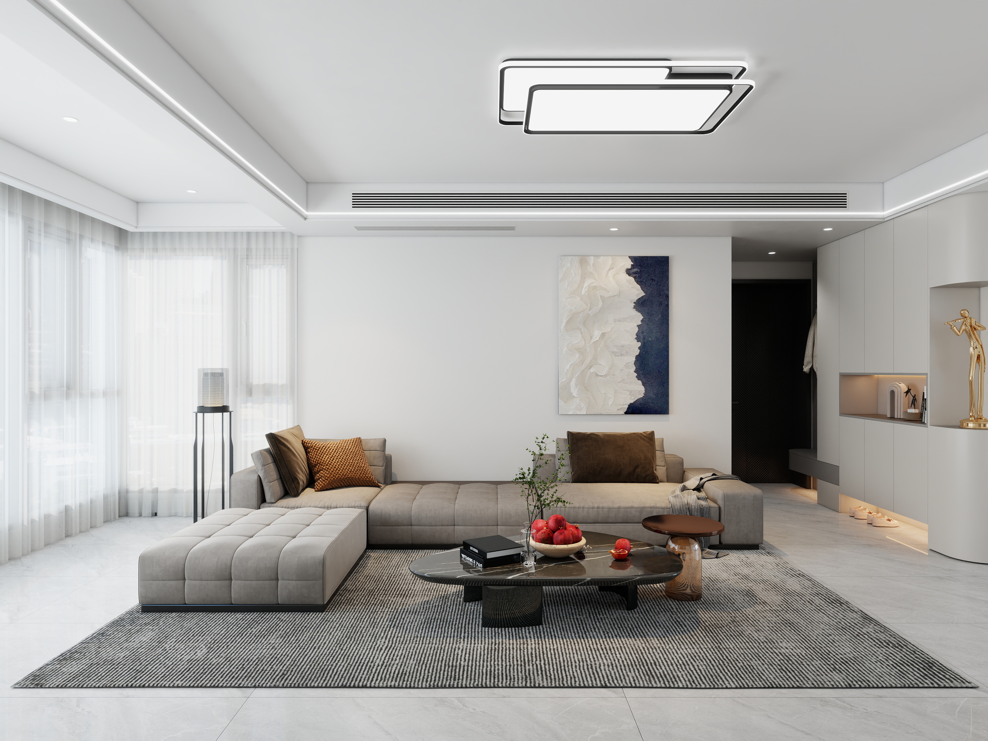 设计师千可-清华园王总-现代简约风装修效果图