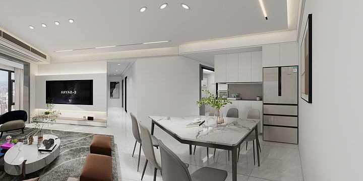 苏琼-雍景府5-1002室效果图-装修设计方案