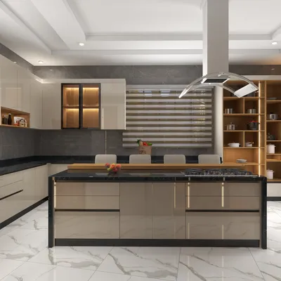 Minimalist Gray: A Contemporary Kitchen Masterpiece