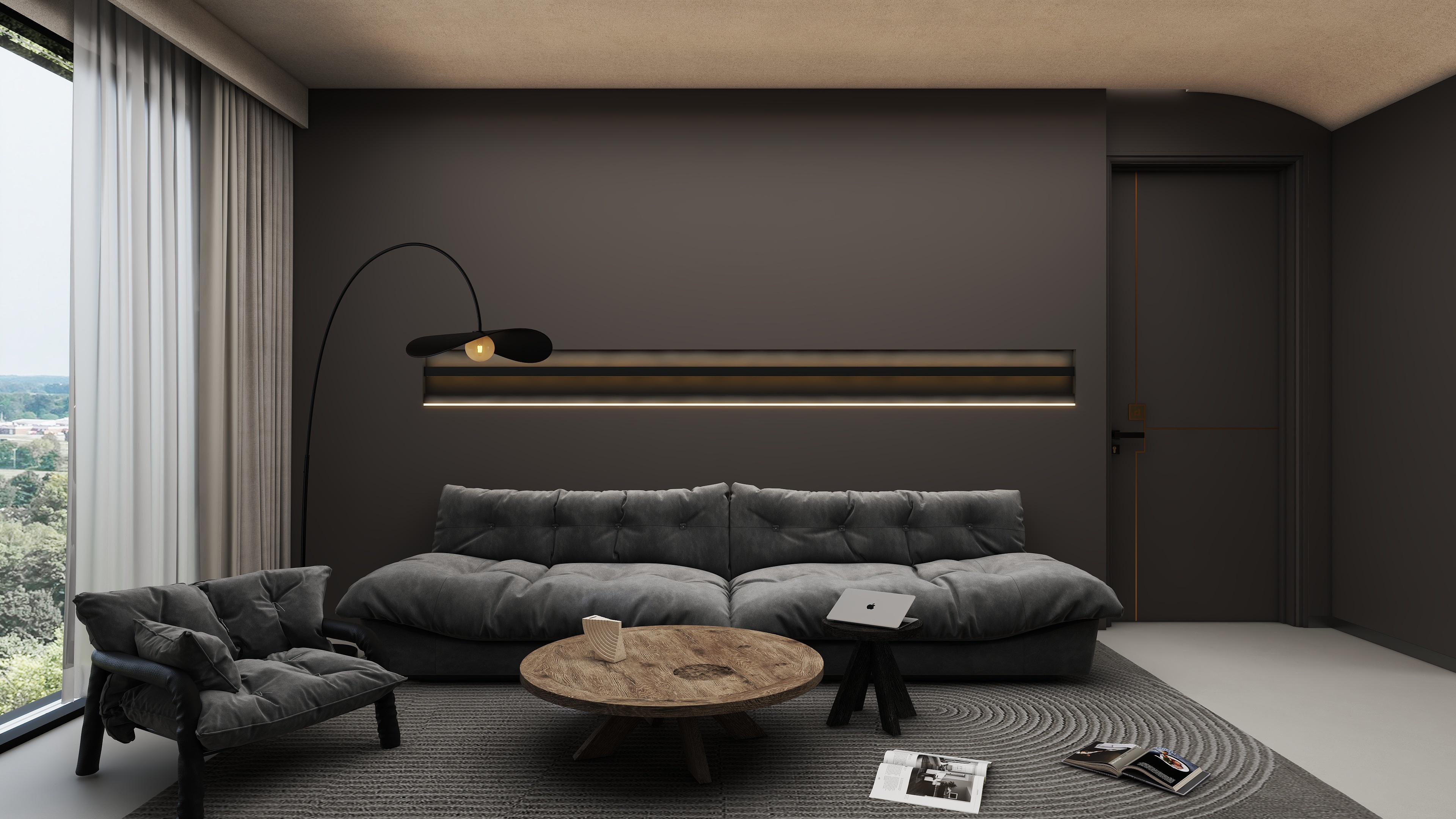 星空设计500一套-轻奢98㎡3室装修效果图