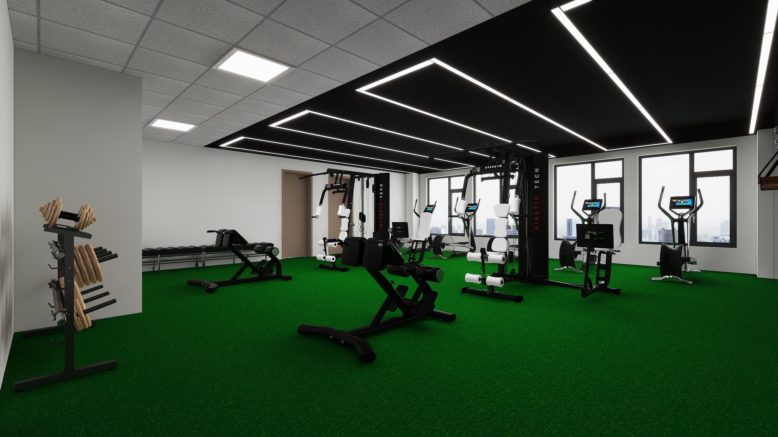 王双荣-威尔士健身房-装修设计方案