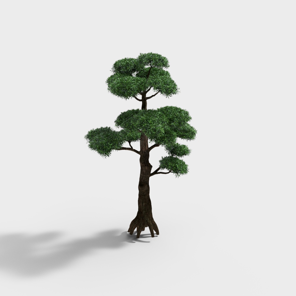 观赏植物造型树3D模型