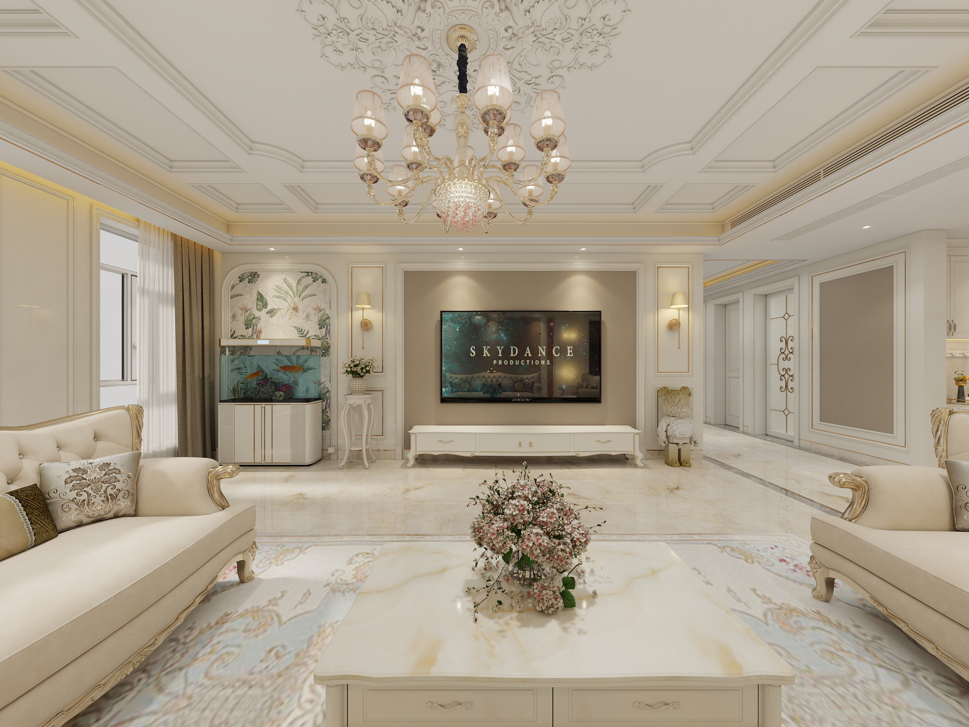 杨华-393平七房四卫简欧大平层-装修设计方案