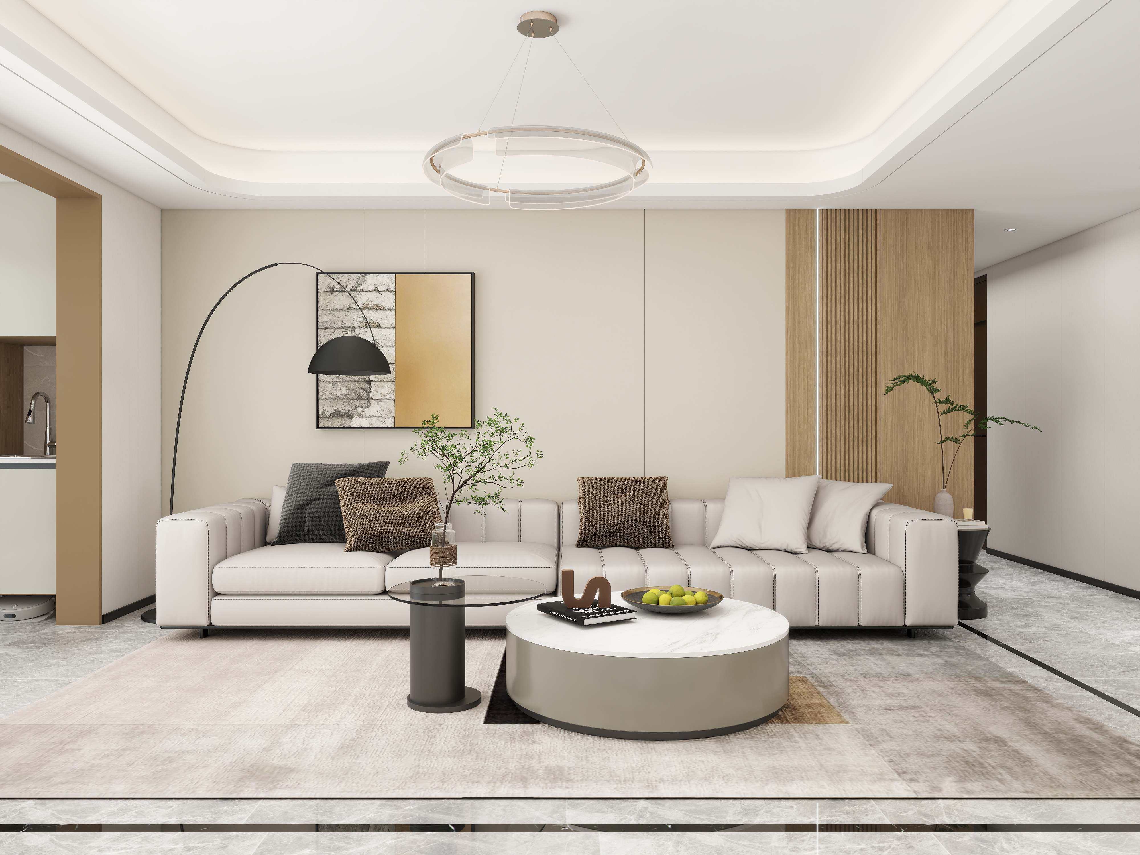 知现在77-144㎡4室装修效果图