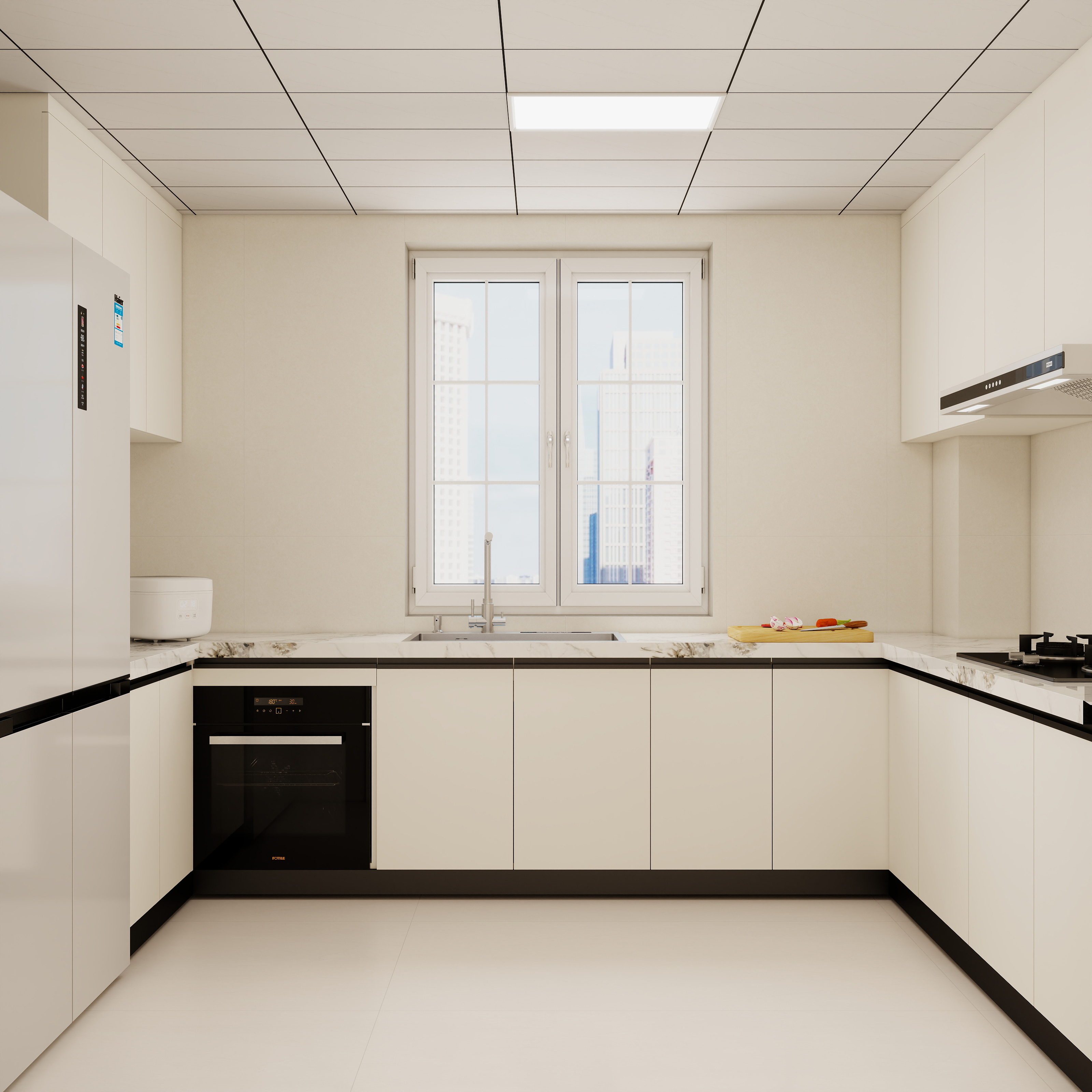 四季阳光设计有限公司-揽江花园奶油风-副本-装修设计方案