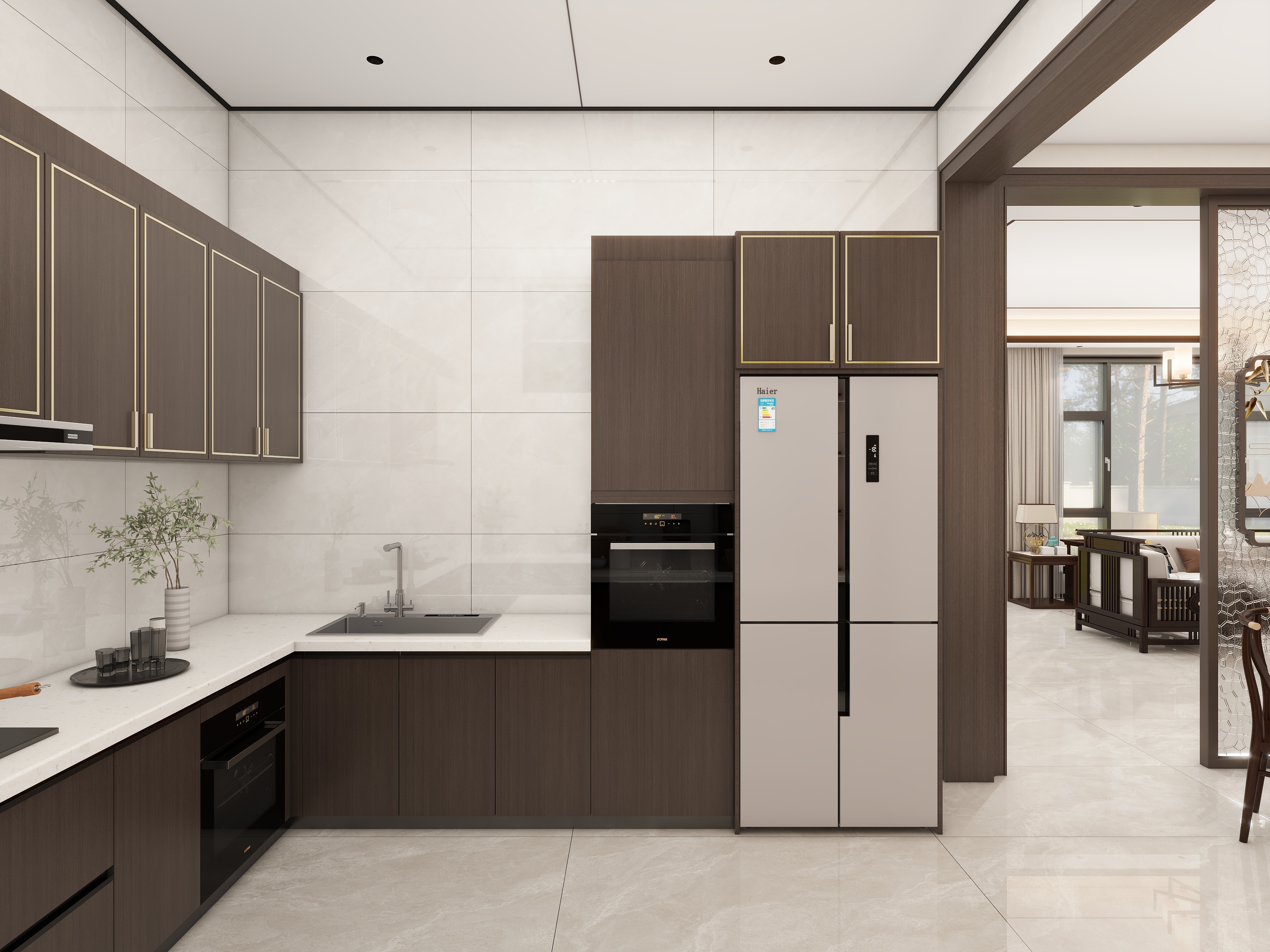 花朵与草-107㎡2室装修效果图