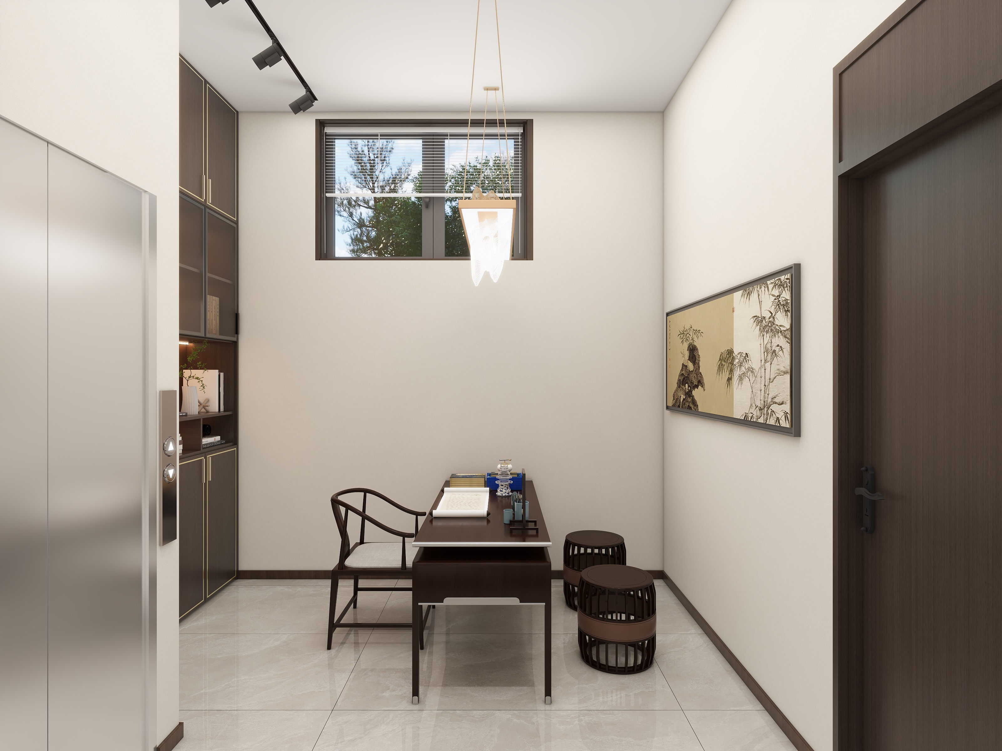 花朵与草-107㎡2室装修效果图