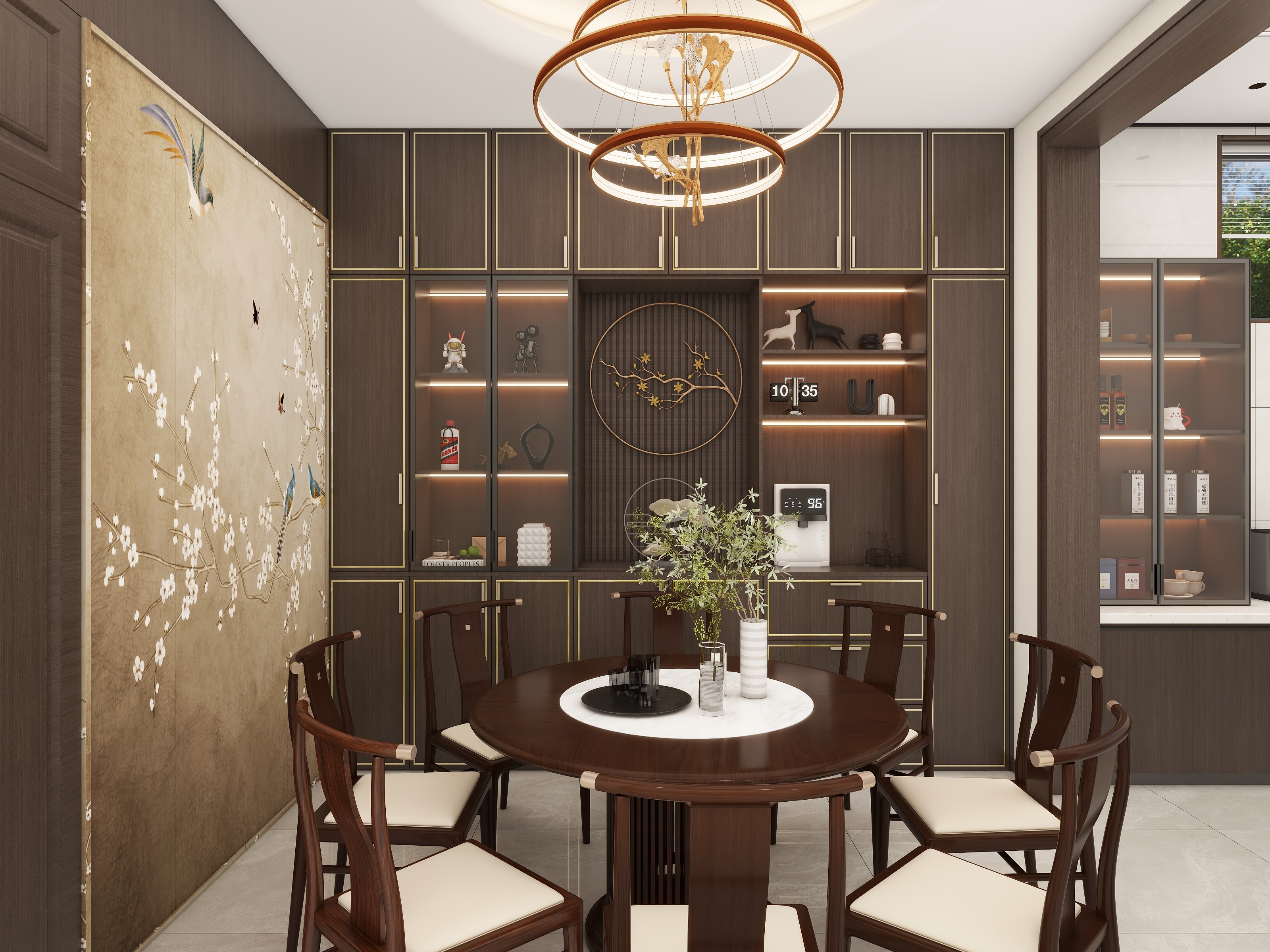 花朵与草-107㎡2室装修效果图