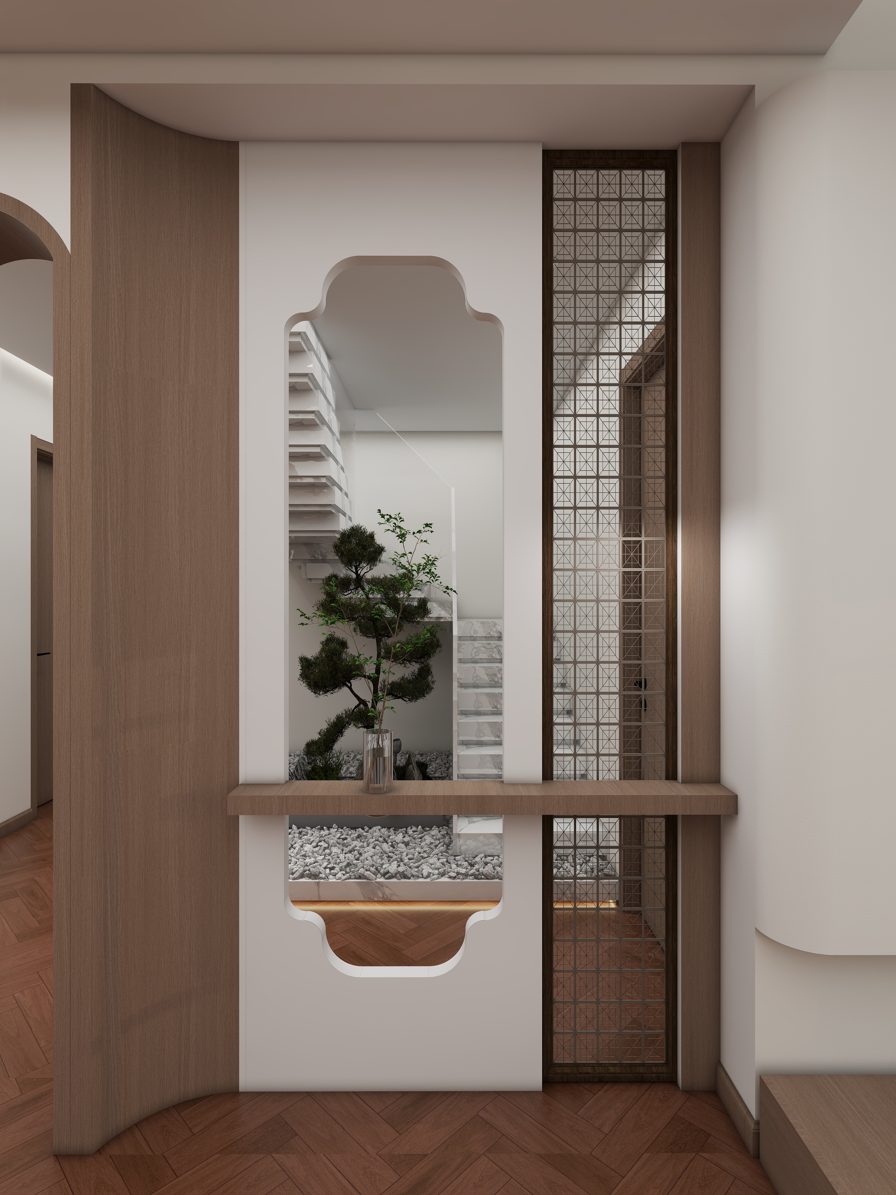 知了装饰1-153㎡4室装修效果图