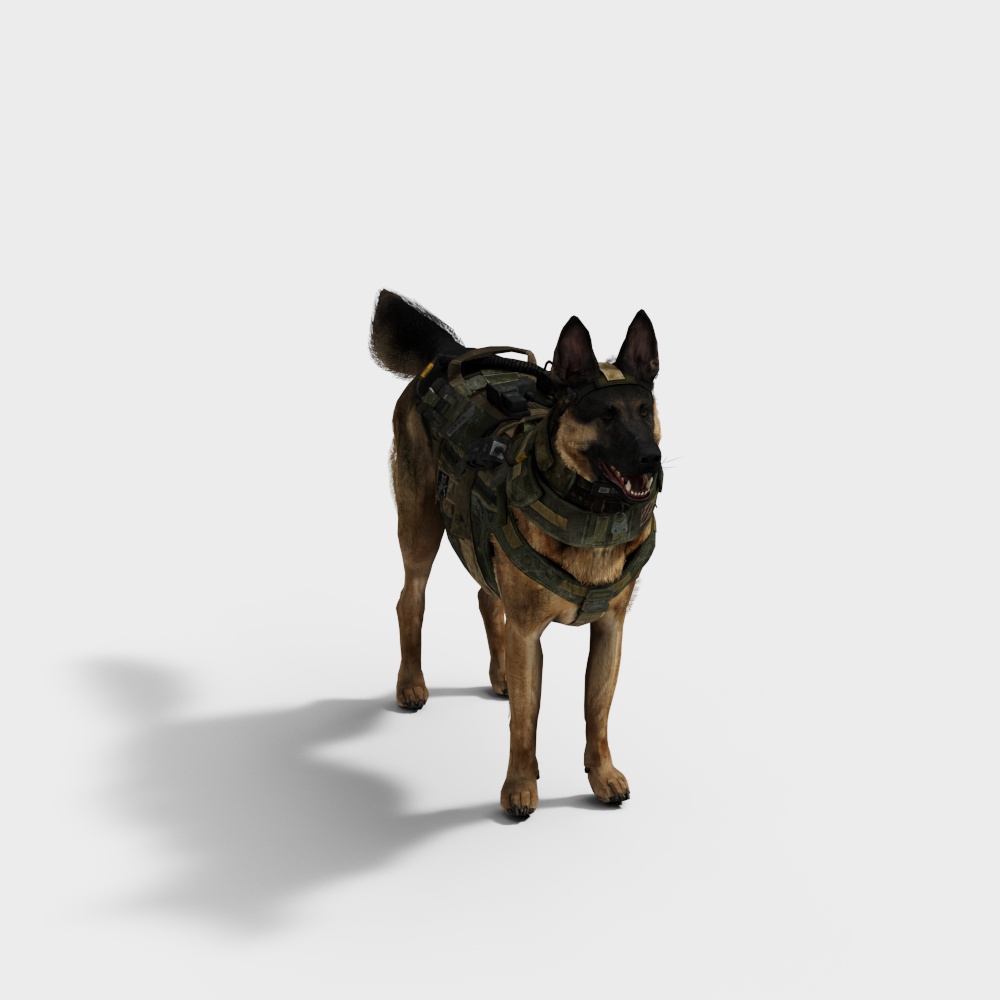 军犬3D模型