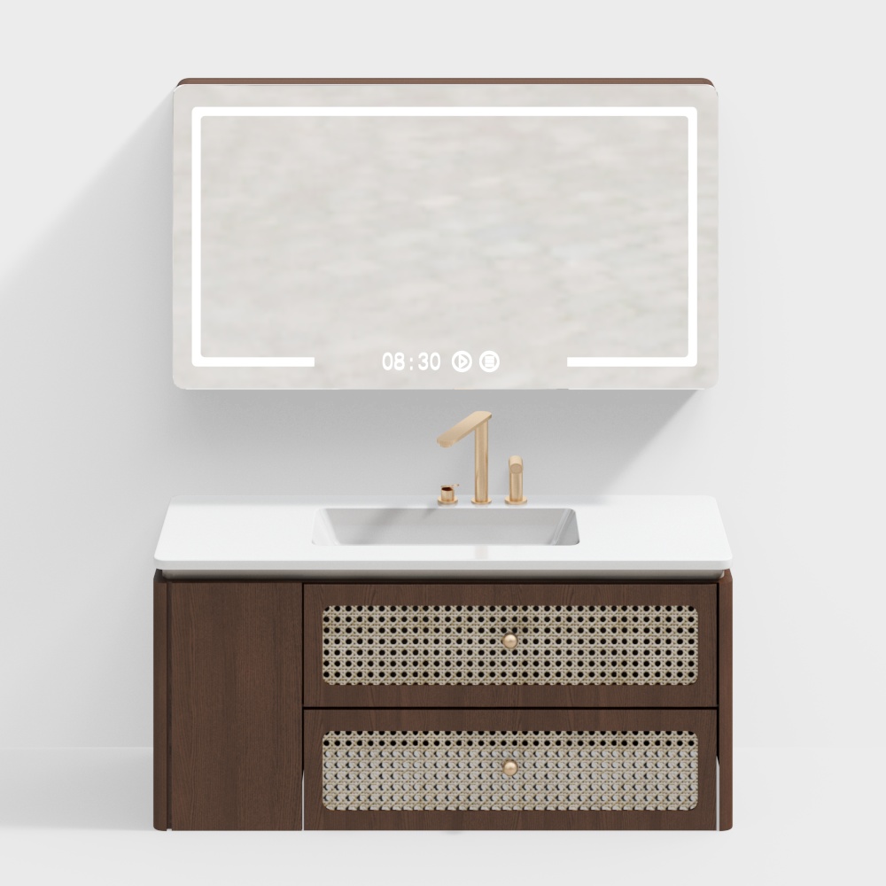 侘寂中古浴室柜3D模型