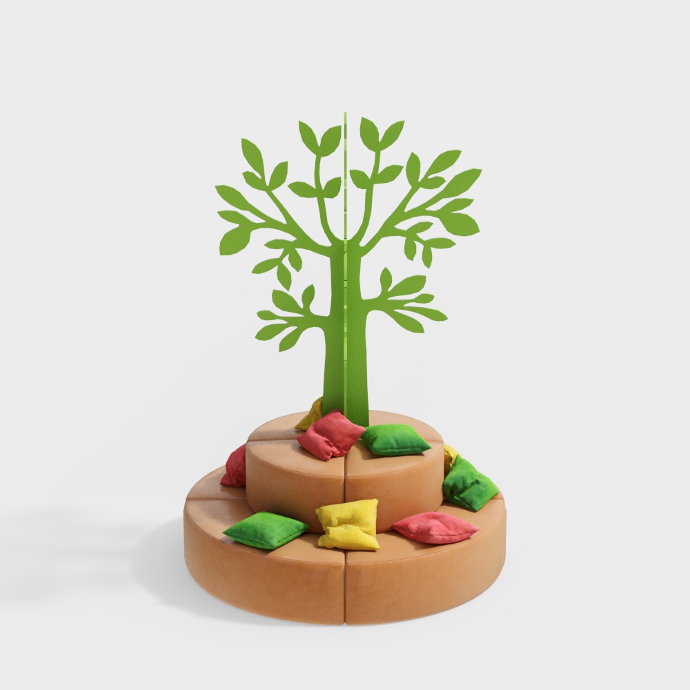 现代儿童休闲沙发3D模型