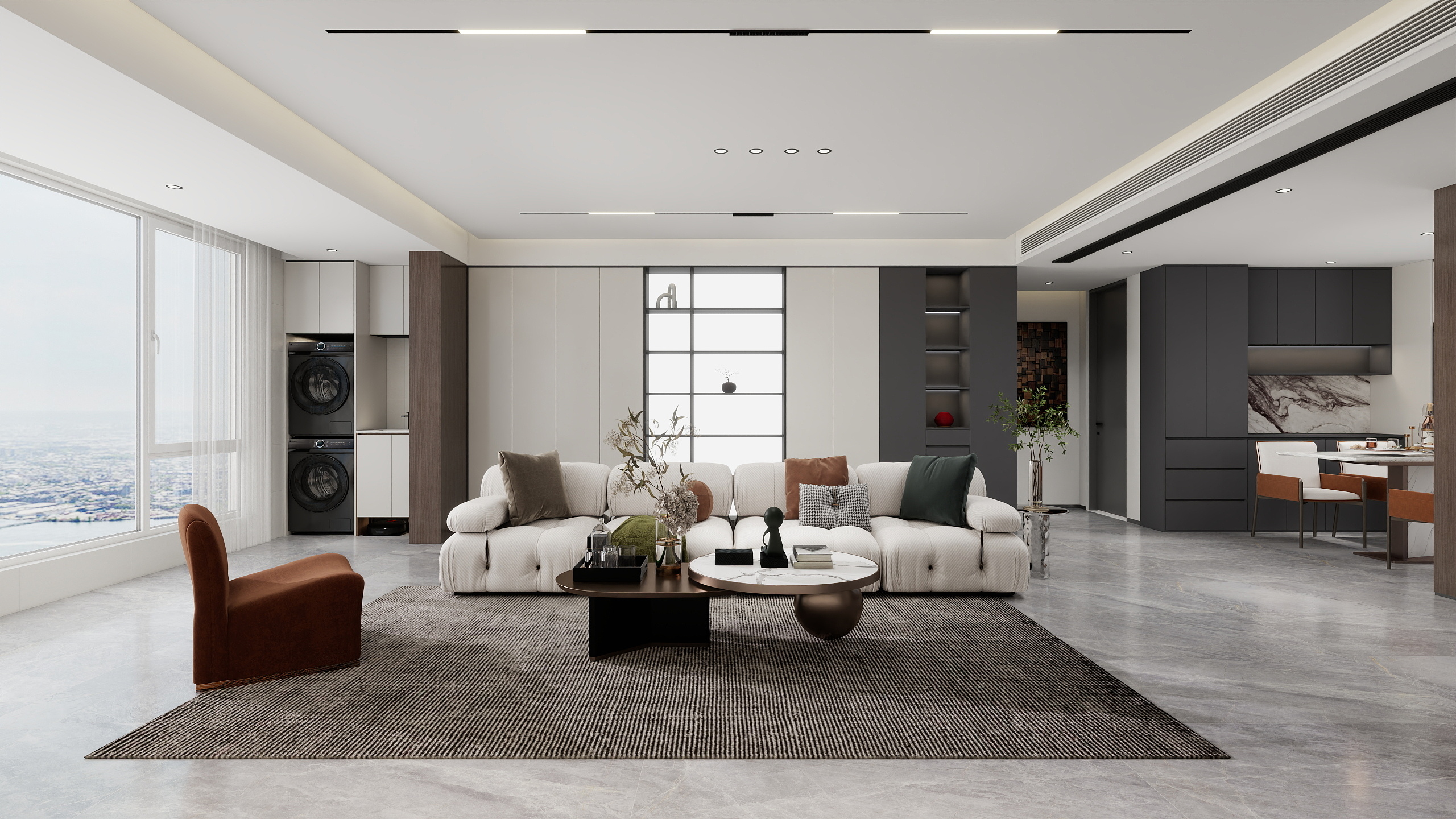 一野生设计师-130平简约风格-装修设计方案