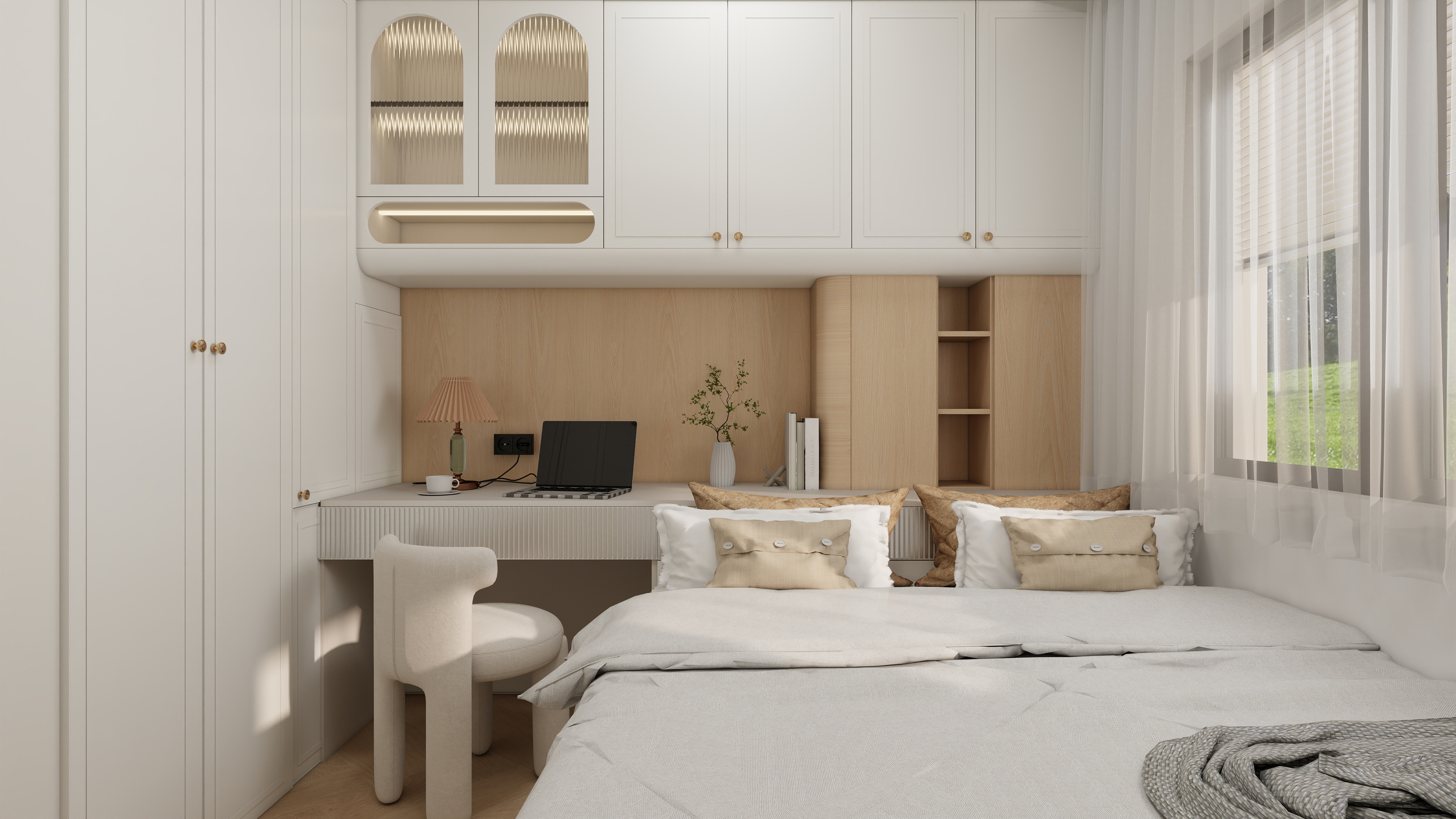 1999*Gtfz-奶油94㎡1室-装修设计方案