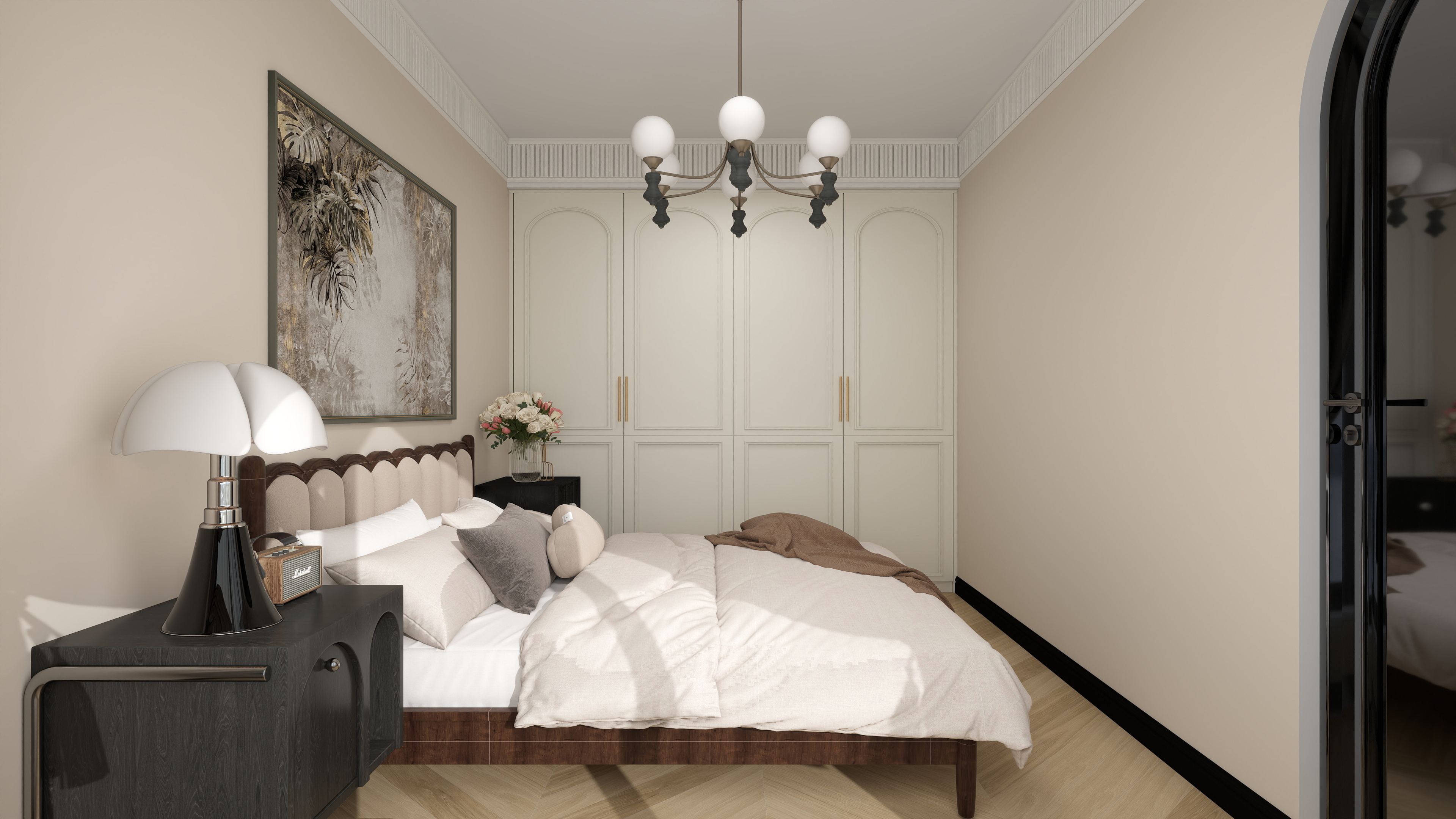 星空设计500一套-轻奢135㎡3室装修效果图