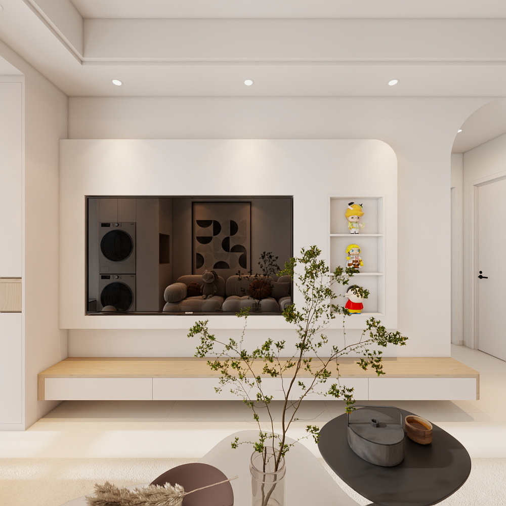 陈业榜-紫和嘉园66平方丨奶油风装修效果图