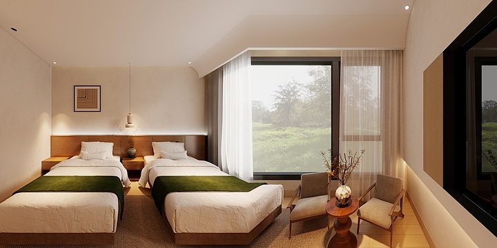 星途设计-九华山柯村民宿.  效果图优化版本-装修设计方案