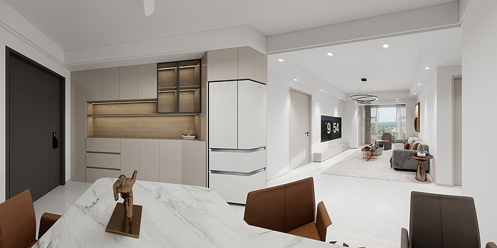 巨匠装饰罗遥-学府名居106㎡3室-装修设计方案