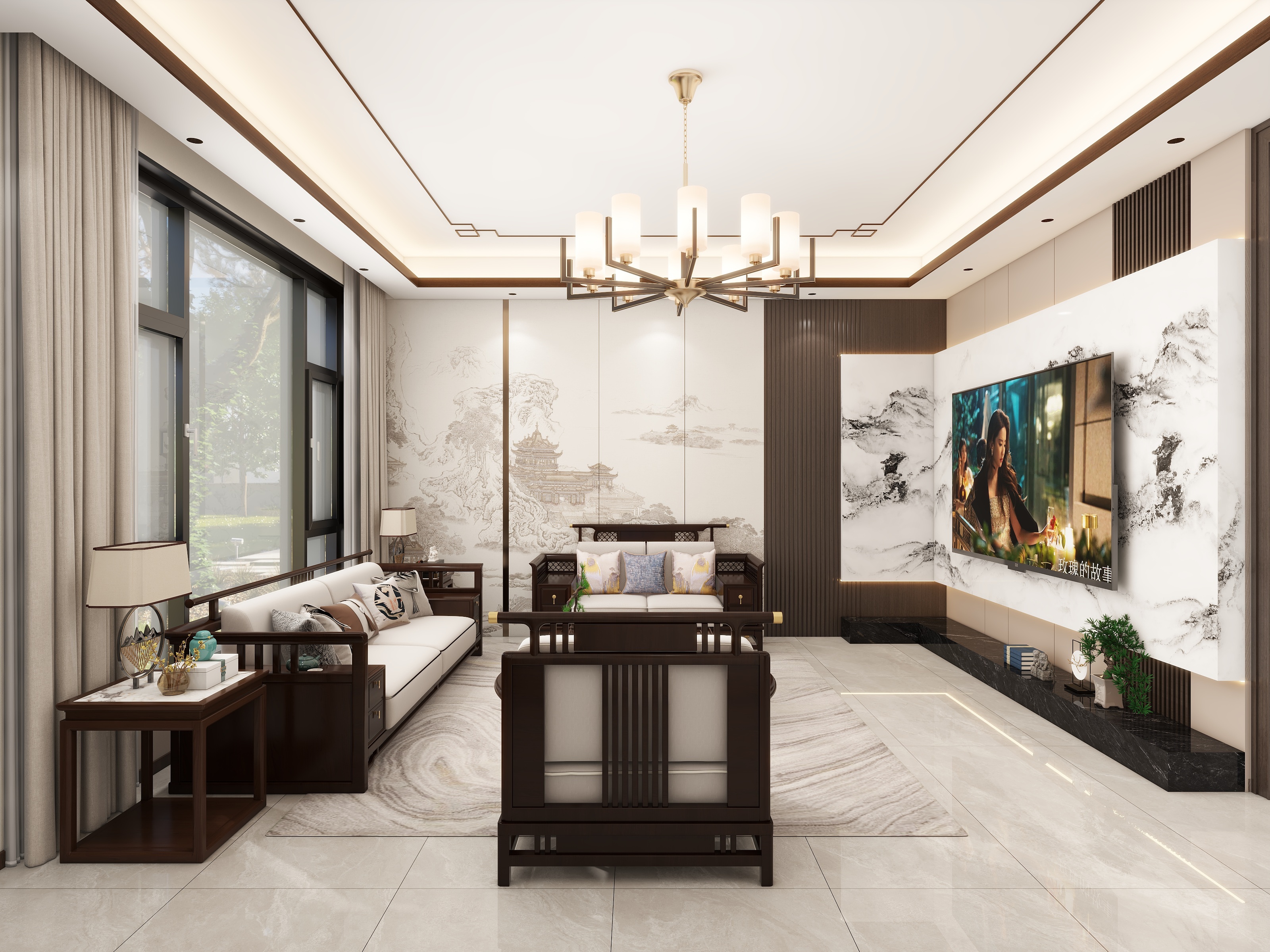 花朵与草-107㎡2室-装修设计方案