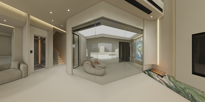 甘宇-肆海設計事务所-邦泰颐和上院455m²下叠别墅-装修设计方案