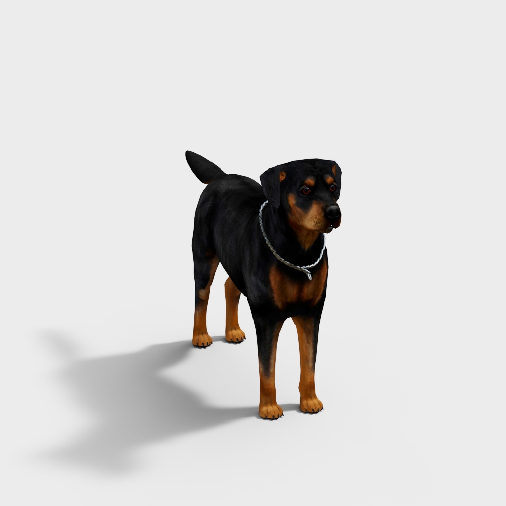 罗威纳犬3D模型