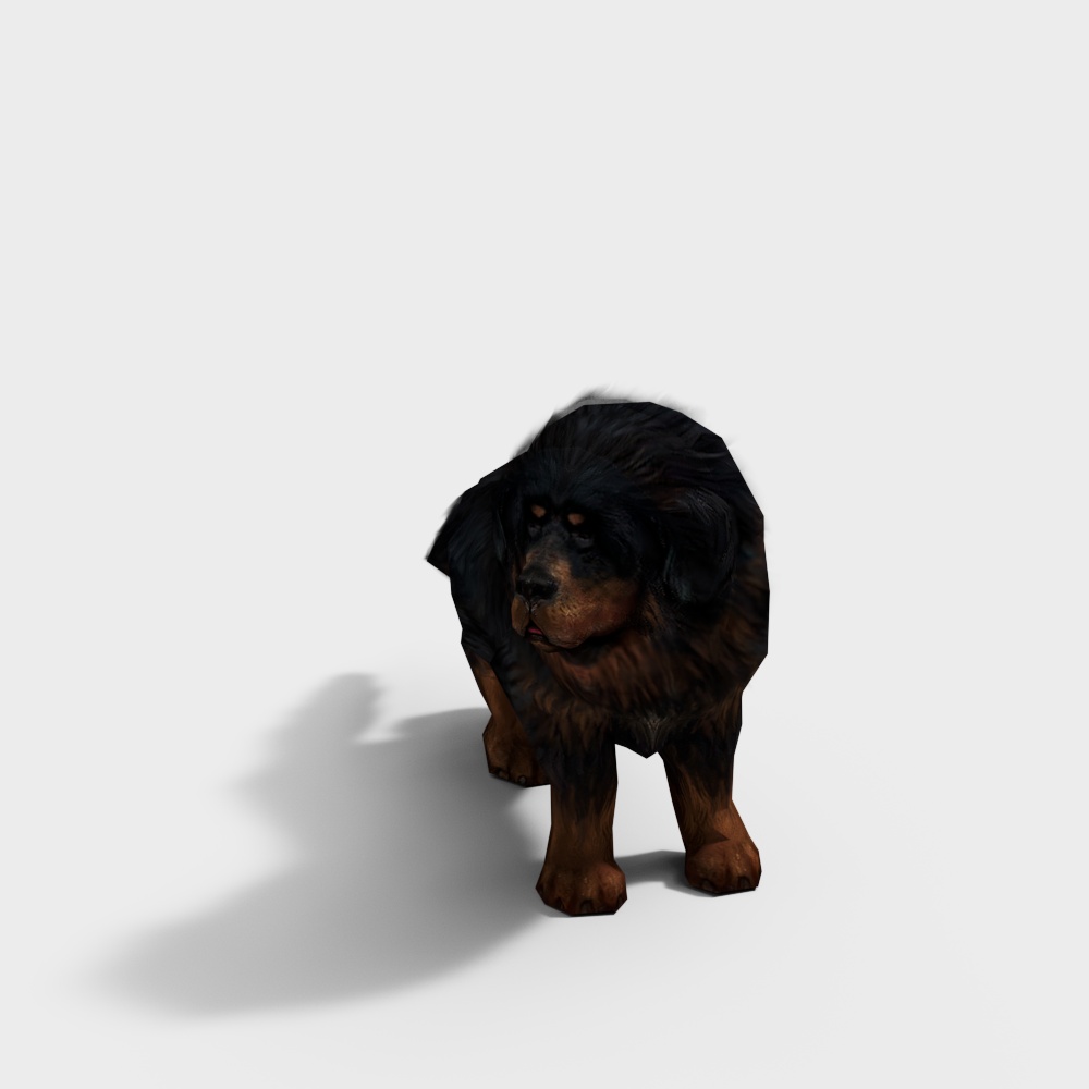藏獒狗3D模型