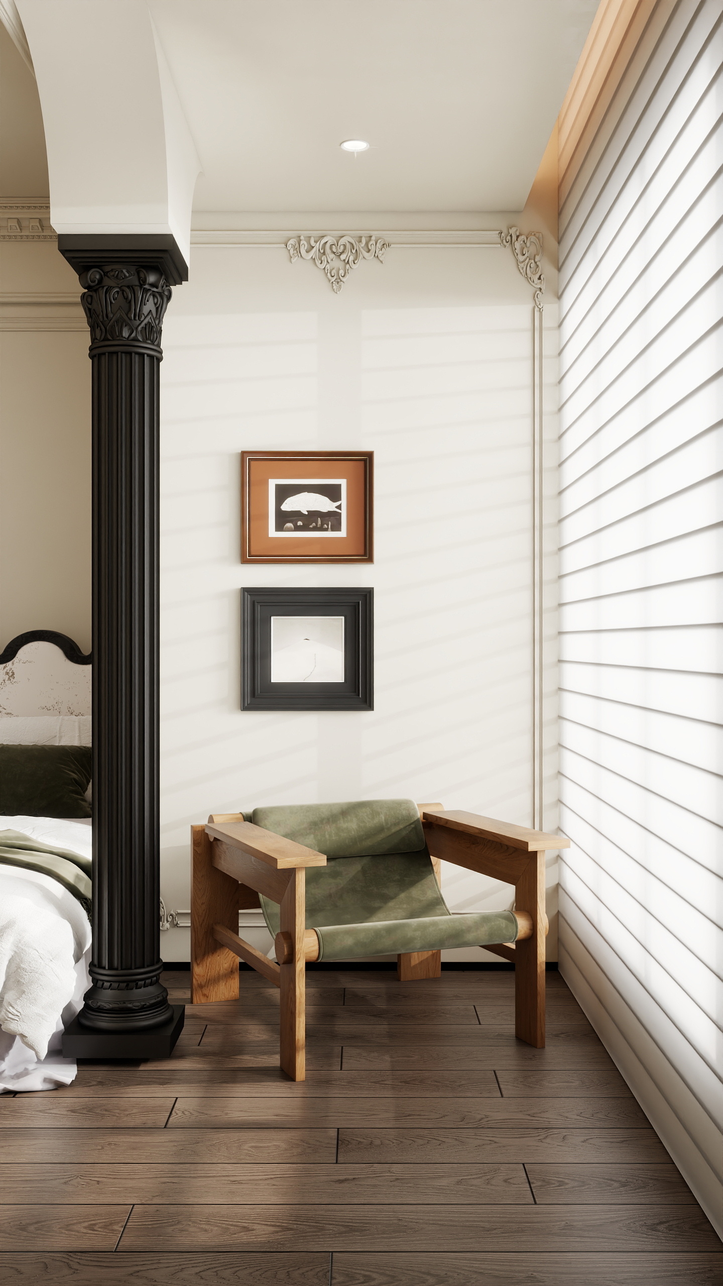 骑摩托的装修仔-天一观山阅4室2厅-{法式复古}装修效果图