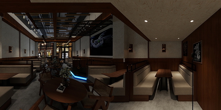 代表作全案设计家-城投小木屋分店-装修设计方案