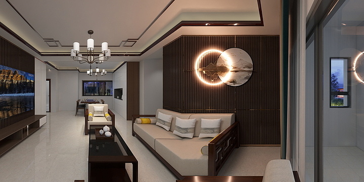 珈源工作室-恒大绿洲134㎡3室-装修设计方案