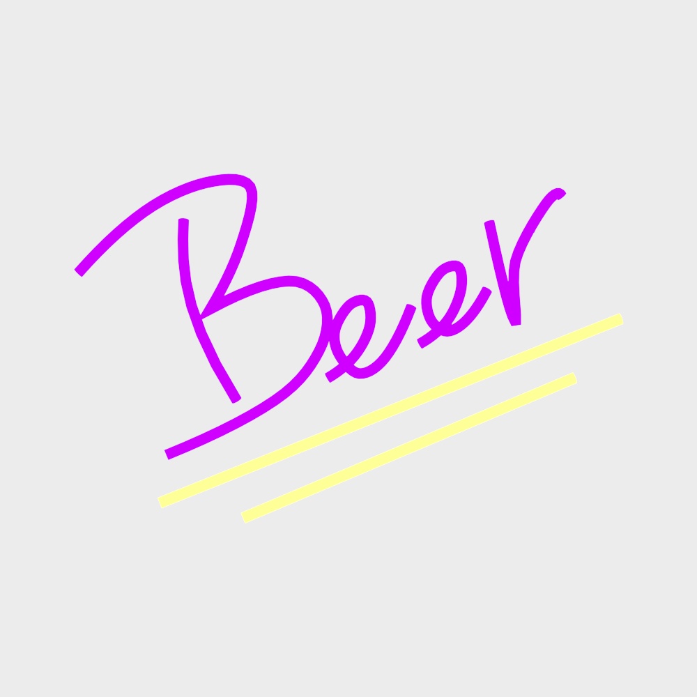 beer霓虹灯牌