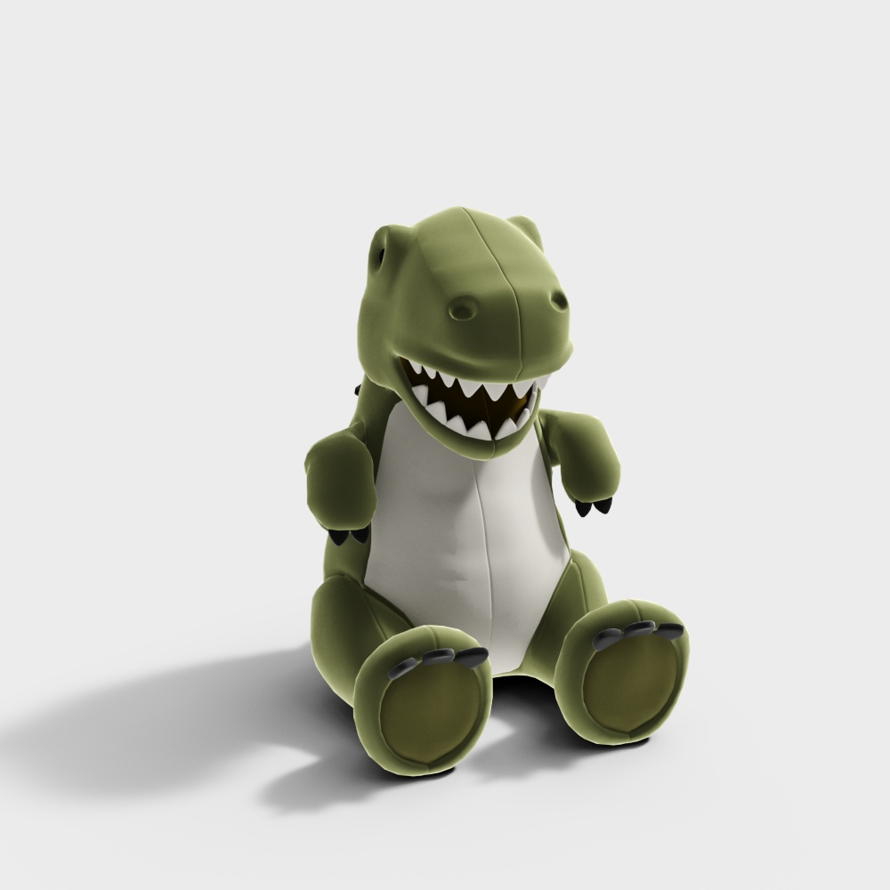 毛绒玩具恐龙3D模型