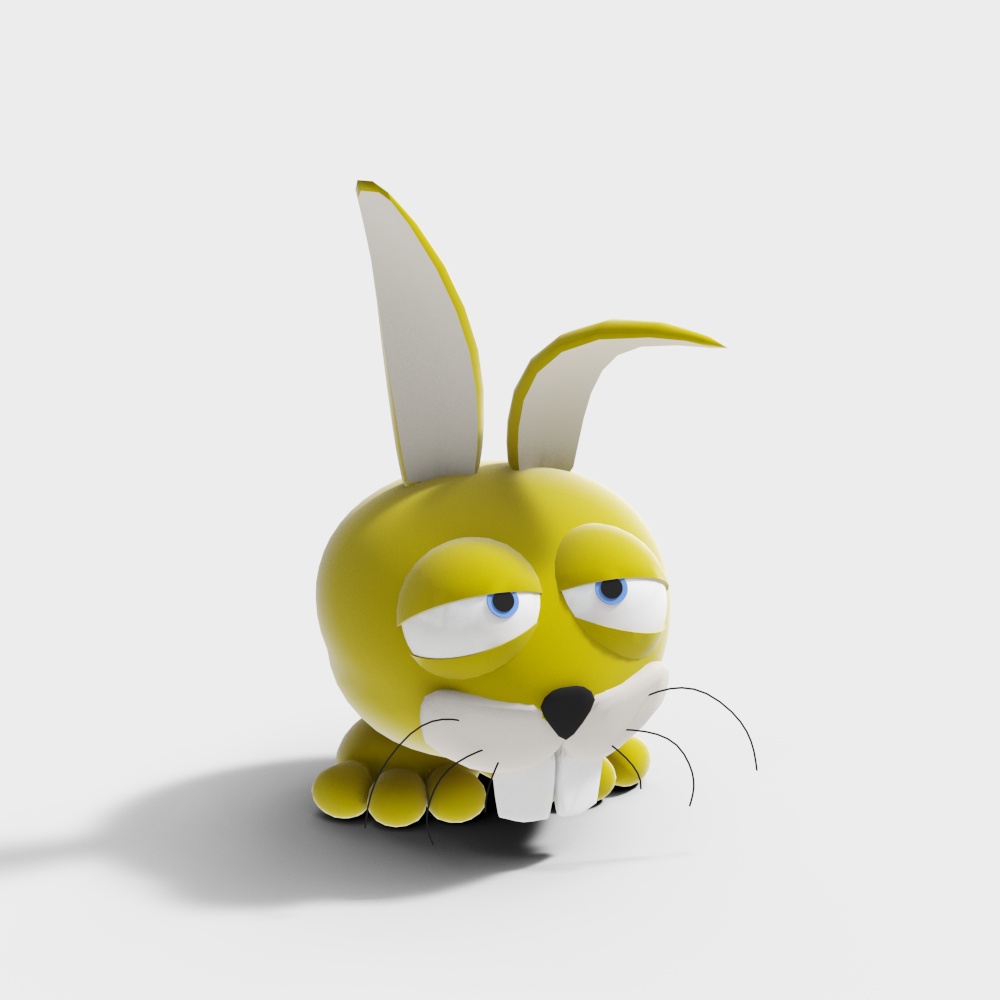 毛绒玩具兔八哥3D模型