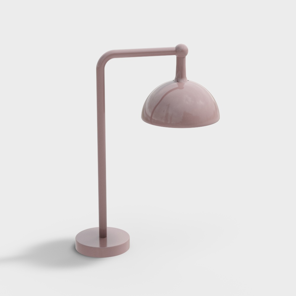 粉色台灯3D模型