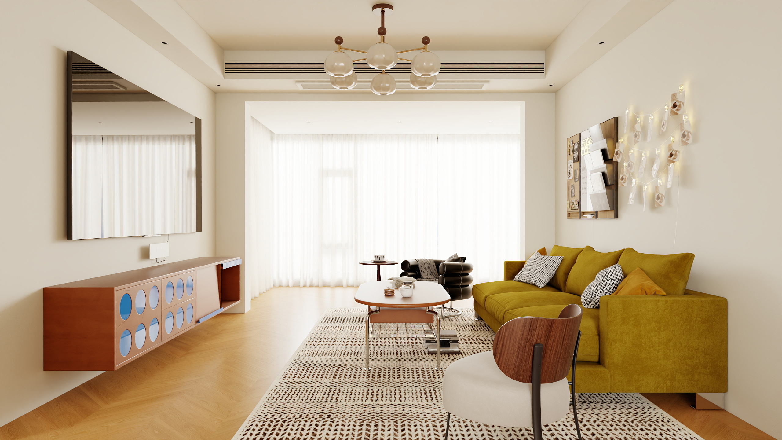 宇辰装饰.小孟-信义华府120.92跳色系列-装修设计方案