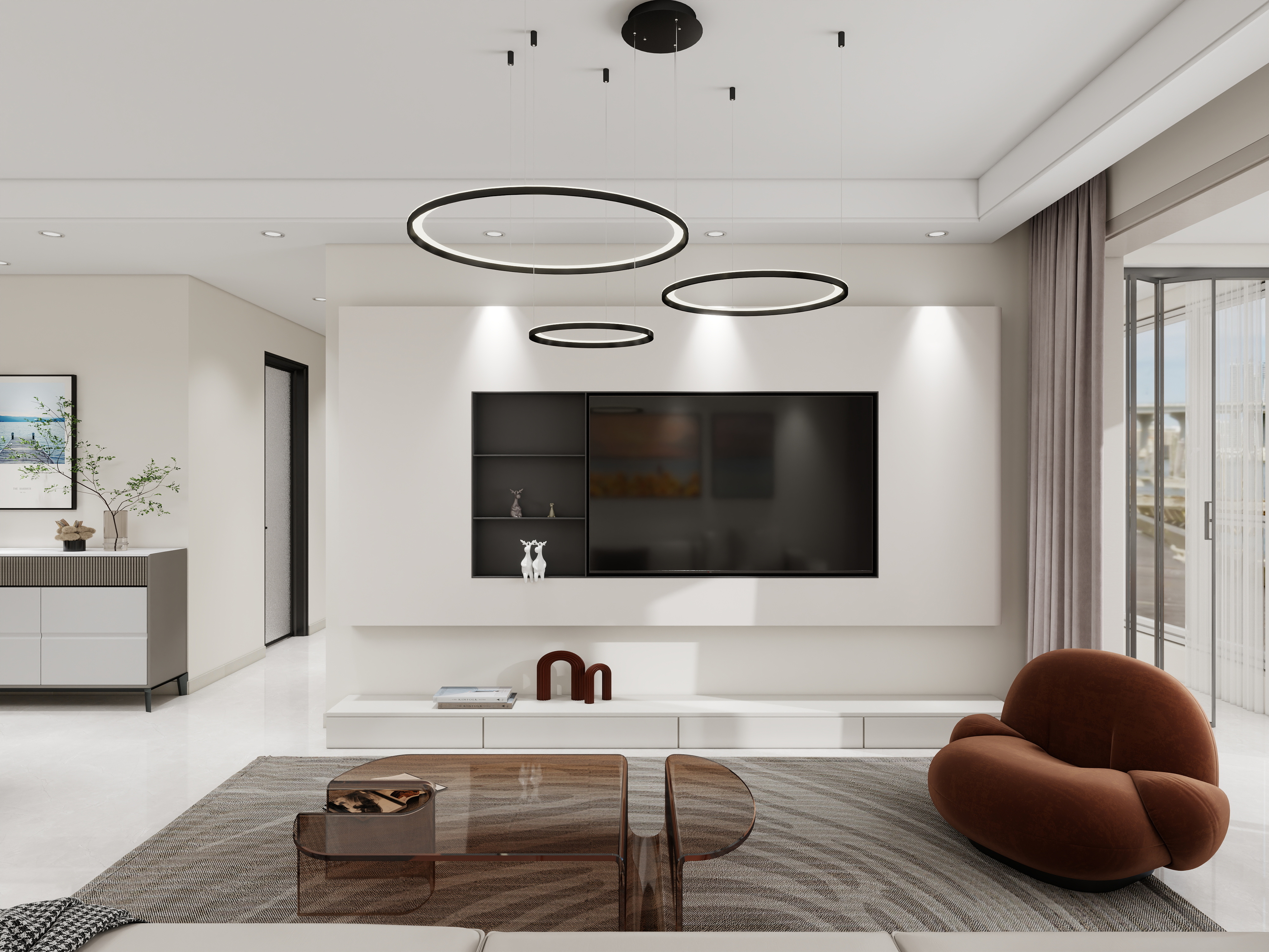 张飞13687664845-星光岛三期111㎡3室现代风-装修设计方案